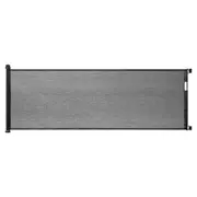 Retractable Baby Gate Safety Cat Enclosure Indoor Pet Dog Fence Guard Barrier Stairs Doorway Security 300cm Black