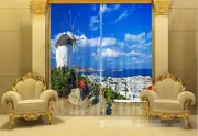 3D Windmills 47 Blockout Photo Curtain Printing Curtains Drapes Fabric Window AU