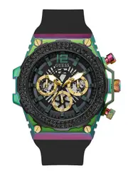 GUESS Black Exposure Silicone Watch