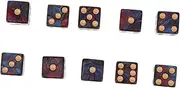 Abaodam 10Pcs Acrylic Dice Game Dice for Adults Playing Dice for Bars Gatherings Unique Dices for Entertainment