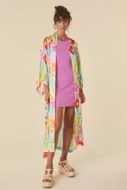 NWT Spell Margi Hour Maxi Robe Tutti Fruiti Size Medium /Large