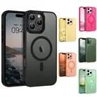 For iPhone 16E 16 Pro Max 16 Plus Magnetic Case Mag Safe Shockproof Duty Cover