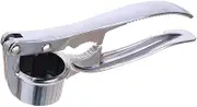 PEPLAYTAL 1Pc Garlic Masher Manual Garlic Press for Effortless Crushing for Garlic and Ginger Easy to Clean Kitchen Gadget Silver