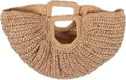 [Healeved] Summer Beach Bag Women's Vintage Clutch Purses Large Capacity Moon Purse for Women Present