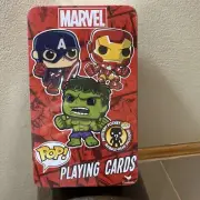 Marvel POP 54 Card Set with Mystery Bobble Head Factory Sealed Tin