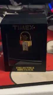 Timex Collectible Mini-clock Gold