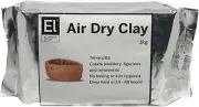 Elements of Art Air Dry Clay Terracotta 1kg Easy to Use Sculpt Model Design Art