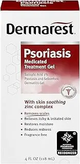 Dermarest Psoriasis Medicated Treatment Gel | Dermatologist Tested | 4 FL OZ | 6 Pack