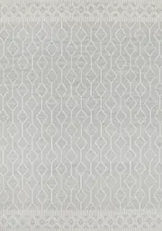 Dulcet Lattice Light Grey Wool Rug