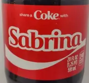 Share A Coke With Sabrina 2025 Personalized Gift Coca Cola Bottle