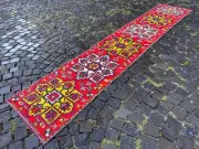 2.1 x 0.9 ft Turkish Rug, Vintage Rug, Boho Rug, Floor Rug, Wool Rug, Handmade