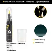 Touch Up Paint For Renault All Models 904 Vert Meleze With Polish Paste