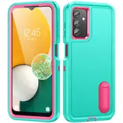 MCC Shockproof Samsung Galaxy S23 FE 5G Case Cover Heavy Duty with Stand S711 [Light Blue+Magenta]