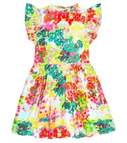 [Stella McCartney Kids] Stella McCartney Kids Baby floral dress Y 4 multicoloured