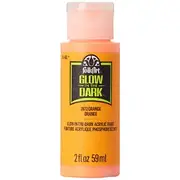 Folk Art Glow in the Dark Acrylic Paint 59ml Orange