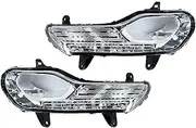 Car Fog Lamp Assembly For F&ord For Escape For Kuga 2013-2016 Fog Lights Car Halogen Fog Lights Headlights DRL Driving Lights Without Light Bulb Front Bumper Fog Light(A Pair)