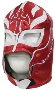 Rey Mysterio Adult Lucha Libre Wrestling Mask - Red