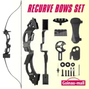 48Inch Recurve Bow Arrow Set 20lbs Archery Takedown Hunting Sports Equipment
