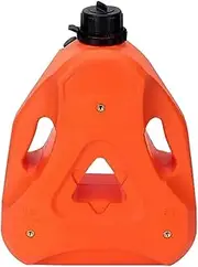 Petrol Cans 1.6-Gallon Plastic PE Fuel Can Petrol & Oil Tank Diesel Gasoline Jerry for Trailers Accessories Fuel Can(Orange)