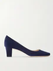 [Manolo Blahnik] Manolo Blahnik - Okkatopla 50 Suede Pumps - Navy - IT40.5 IT 40.5 Blue