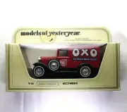 MATCHBOX MODELS OF YESTERYEAR, 1930 FORD A Y-22 OXO, Red / Black Chassis.