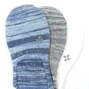 SUN STONE REPREVE BLUE GRAY WHITE HEATHER 3 PACK NO SHOW LOAFER SOCKS MENS NEW