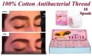 10 Spools - Vanity Eyebrow Cotton Threading Thread Anti Bacterial -FREE SHIPPING