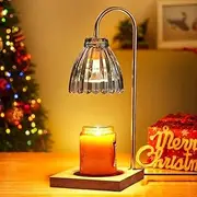 [Nicegifty] Candle Warmer Lamp with Timer - Electric with 1 Bulbs - Dimmable for Jar Candles - Wax Melter Vintage Home Decor - Melter Lamp Gifts for Women Birthday Wedding