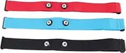 Ysyaxsyt 3Pcs for Heart Rate Chest Strap Adjustable Elastic Strap for Sports Wireless Monitor Rate Belt A