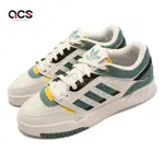 ADIDAS 休閒鞋 DROP STEP LOW 男鞋 米白 綠 復古 皮革 拼接 愛迪達 三葉草 GW9735