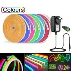 5M LED Neon Strip Lights Flex Rope Waterproof Lamps For Party Bar Wall Signs DIY