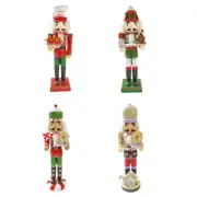 Delicate Nutcrackers Ornament 38cm Christmas Tabletop Display Decoration