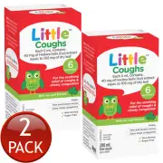 2 x Little Coughs & Chesty Congestion Soothing Relief Cough Liquid Syrup 200mL