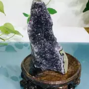 639g Natural Amethyst Geode Mineral Specimen Crystal Quartz Energy Decoration