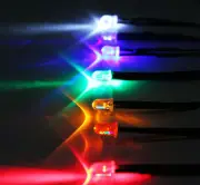 5mm LED BLUE 55cm Pre-Wired Round Clear Light Emitting Diode 9V-12V (10 Pack)