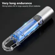 LED Torch Light Flashlight with Hook Camping Light Rechargeable Zoomable Portabl