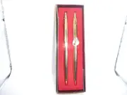 Parker Vintage Classic Gold Ball Pen and Pencil Set--new old stock in set box