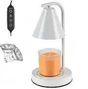 KERLJO Electric Candle Warmer Lamps with 2 Bulbs - Adjustable Brightness and Timer Function, Aromatic Candle Holders for Vintage Bedroom Decor