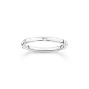 Thomas Sabo Ring with white stones silver