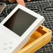 Wood & Acrylic Magnetic Case Enclosure for Analogue Pocket Handheld Gaming Conso