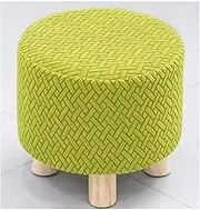 Stool Cover Round 28×17CM Ottoman Slipcover Round Small Foot Stool Cover Stretch Ottoman Cover Slipcover Footstool Cover Protector Pouffe Cover with Elastic Bottom,E1pcs,Customize