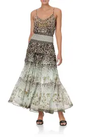 SHEER TIERED MAXI SKIRT NOMADIC NYMPH