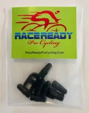 6 Bike Alloy Presta Valve Caps & 1 Presta Adapter & 1 Valve Core Tool ...Black