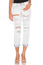 NWT $149 One Teaspoon Awesome Baggies Jeans Boyfriend Cut Hamptons Destroyed 25