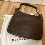 DELVAUX HANDBAG PURSE BROWN MERCARI 日本直送 二手