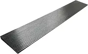 LH-GUARD 0.8" Rise Wheelchair Threshold Ramp, Large Capacity 35.43" L x 5.9" W Rubber Threshold Ramps, Non-Slip Solid Rubber Ramp for Doorways Scooter Sweepers (0.8" Rise Cuttable, Black)