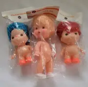 NOS Lot Of 3 Zims Dolls Crafting 8.5" & 6" Made In Korea/ Hong Kong