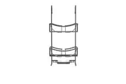 BETTER LIVING Venus 3 Tier Over the Door/Screen Shower Caddy - Black