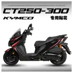 適用於光陽KYMCO G DINK CT300機車改裝貼紙 新版貼花拉花版畫車身防水裝飾車貼