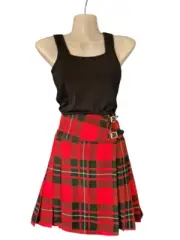 KILT - Ladies Acrylic Wool "Macgregor Tartan", 2 strap, Size 30″ Size 12/14